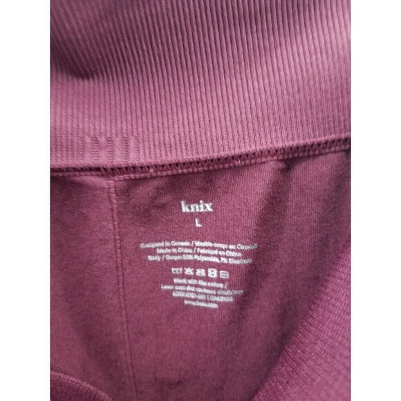 Knix Leggings Burgundy Large Athletic Active - Picture 4 of 6